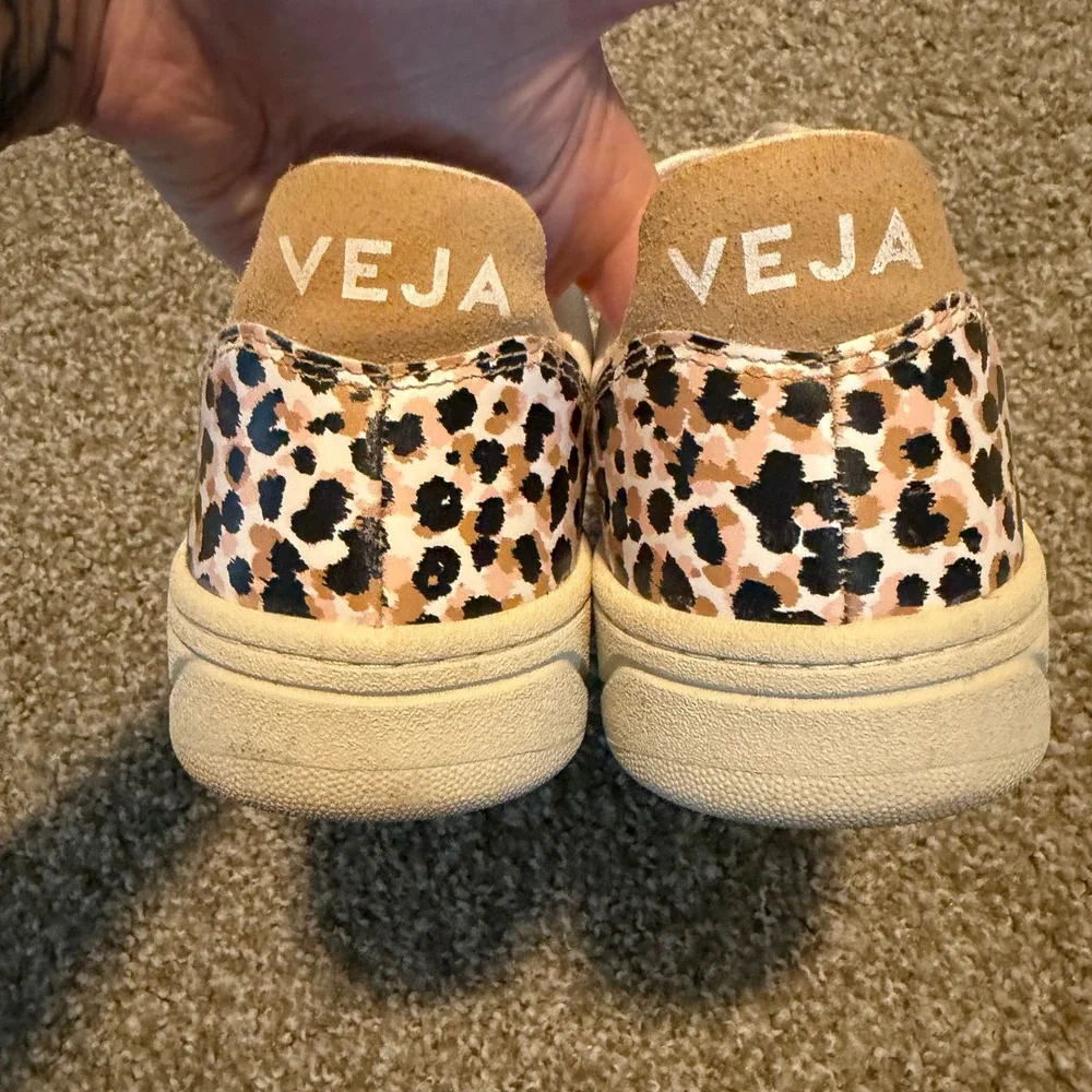Veja x Madewell V 10 leopard sneakers leather us 8 eur 39 preppy classic